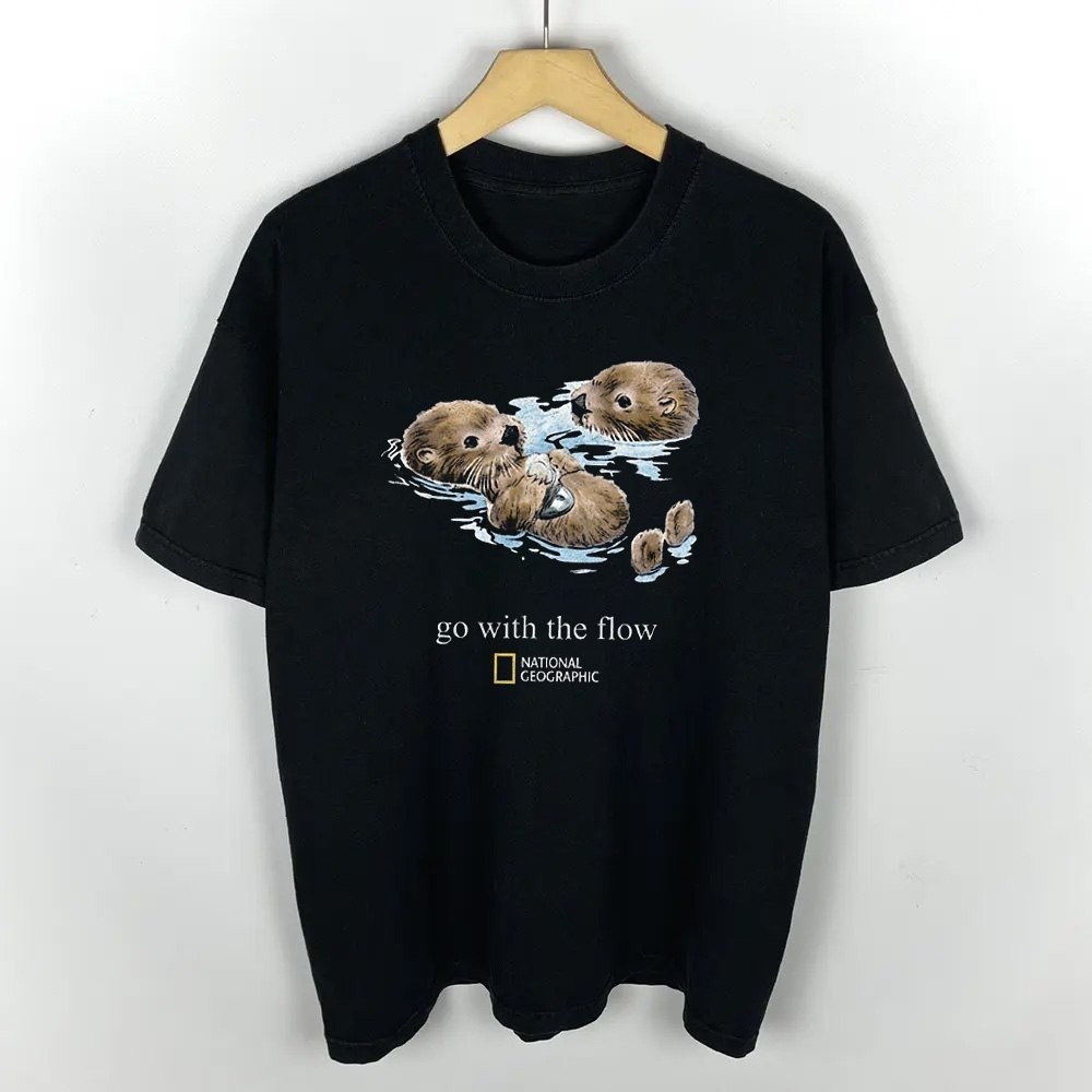 National Geographic 'Go With The Flow'  Tee - Black